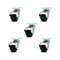 Service Caster 2 Inch Bright Chrome Hooded Top Plate Ball Casters, 5PK SCC-TP01S20-POS-BC-5 - alternate 1